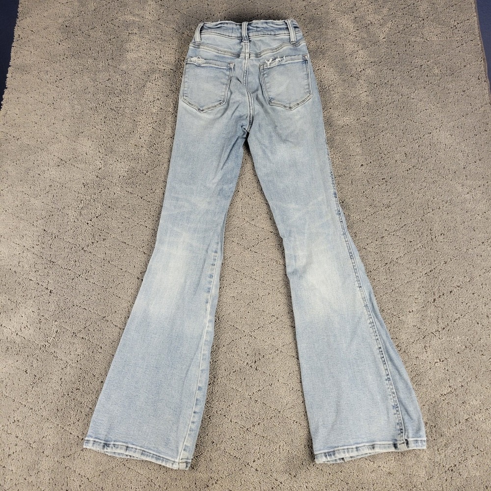 Flying Monkey Jeans Womens 22 Blue High Rise Boot Light Wash Stretch Bootcut - Picture 2 of 6